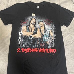 2 Dudes with Attitudes Tシャツ WWF WWE