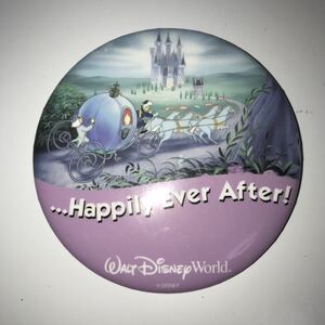 WDW ディズニーワールド【...Happily Ever After】缶バッジ 缶バッチ Walt Disney World 非売品