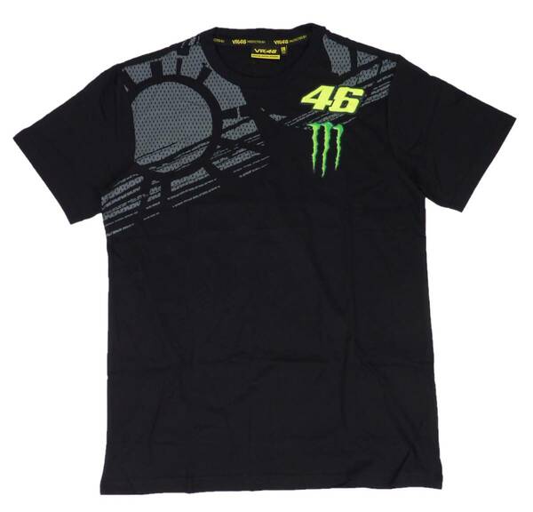 VR46 MONSTER ENERGY モンスターエナジー メッシュ タイヤデザイン 半袖 Tシャツ (M) [並行輸入品]