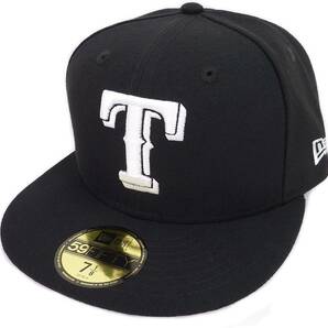 New Era ニューエラ MLB Texas Rangers テキサス レンジャース ベースボールキャップ (ブラック) (7 1/2 59.6cm) [並行輸入品]