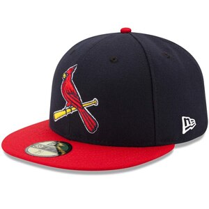 USA正規品 「7.5/8」 新品 Newera ニューエラ オーセンティック 59FIFTY 公式 セントルイス CARDINALS カージナルス 紺 赤 2トーン ALT2