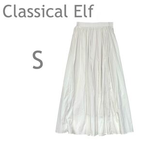 Classical Elf/クラシカルエルフ 超軽量シアーナイロンフレアスカート ロングスカート ウエストゴム ナイロン S