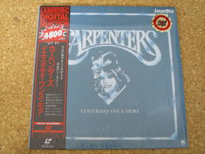 ◎Carpenters　カーペンターズ★Yesterday Once More/日本レーザーディスク Laserdisc 盤☆帯、シート、シュリンク