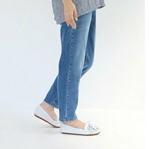 creator HEELANDTOE/クリエイター ヒールアンドトウ ボリュームフリンジ ドライビングモカシン シューズ