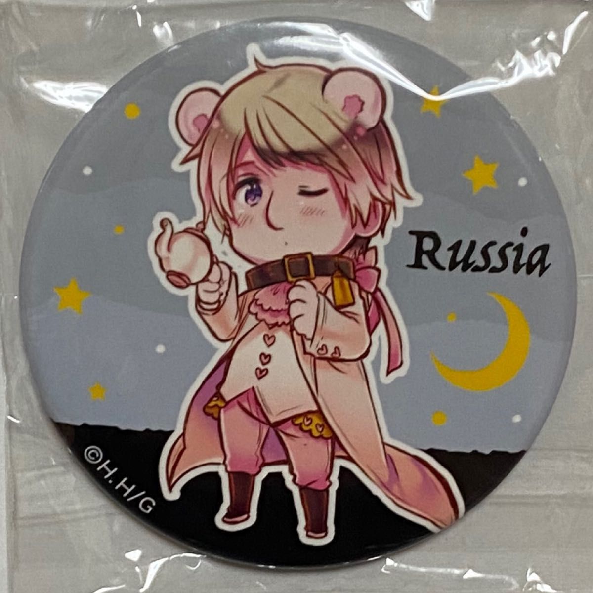 ヘタリアキャラバッジコレクション 缶バッジ ロシア 原作絵
