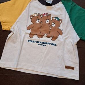 新品☆フタフタ☆くま☆クマ☆Tシャツ☆フタくま☆