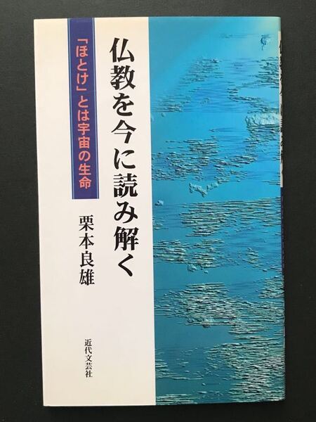 〈送料無料〉 仏教を今に読み解く 「ほとけ」とは宇宙の生命 / 栗本 良雄 著