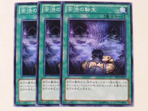 遊戯王　★苦渋の転生★　ノーマル　3枚セット　中古品　プレイ専用