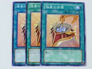 遊戯王　★強者の苦痛★　ノーマル　3枚セット　中古品　プレイ専用　