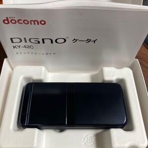 docomo DIGNO ガラホ KY-42C ブラック 中古 完動品 初期化済み 製造番号358386836532870