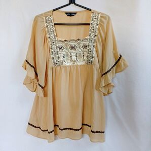 チュニック インナー付き 黄色 サイズ38 CLE des ZONES
