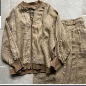 reac 麻100%ジャケット