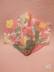 インナーガーゼ 立体インナー ハンドメイド 花柄 大人ふつうサイズ