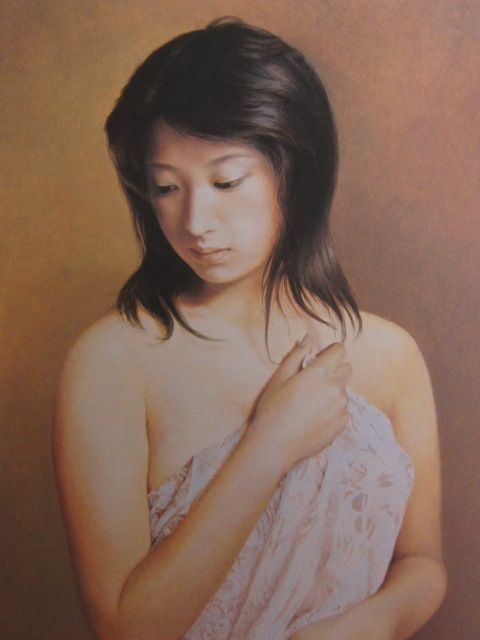 요시카와 준코, [요시하루], 희귀한 프레임 아트 컬렉션에서, 새로운 프레임 포함, 좋은 상태로, 우송료 포함, 일본 화가, 그림, 오일 페인팅, 초상화