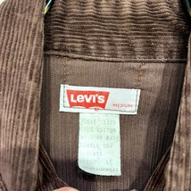 70s USA製 Levi's コーデュロイ シャツ Mサイズ ブラウン リーバイス 白タブ BIGE 長袖シャツ ビッグE ヴィンテージ ビンテージ アメリカ_画像2