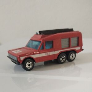 マッチボックス FIRE 消防車 レスキューカー ミニカー レンジローバー 6輪 1/64