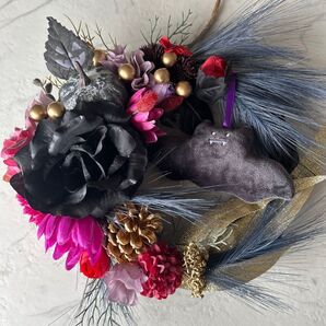 ハロウィンリース フラワーリース