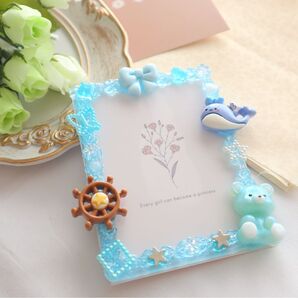 #79 ホイップトレカケース マリンクマちゃん 水色