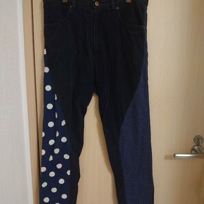 C.C jeans サルエルパンツ コーデュロイ切り替え水玉 ドット 裏原系