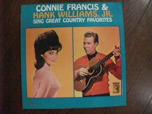 LP☆　Connie Francis & Hank Williams, Jr　Sing Great Country Favorites　☆