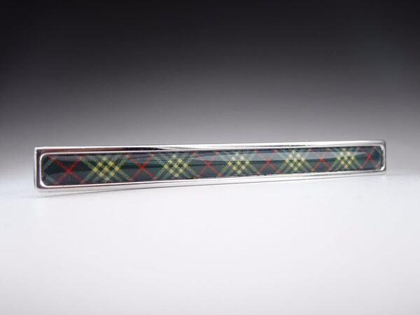 バーバリー 箱付き タータンチェック グリーン ネクタイピン タイピン タイバー