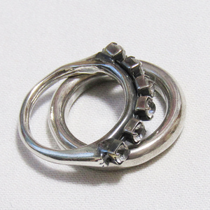 IOSSELLIANI Io se rear -ni ring 2 ream silver 11 number 