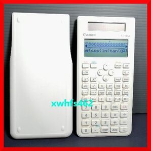 キヤノン Canon 関数電卓 F-718SA ハードカバー付き 内部演算桁数最大18桁 高精度 デュアルパワー 電卓 計算機