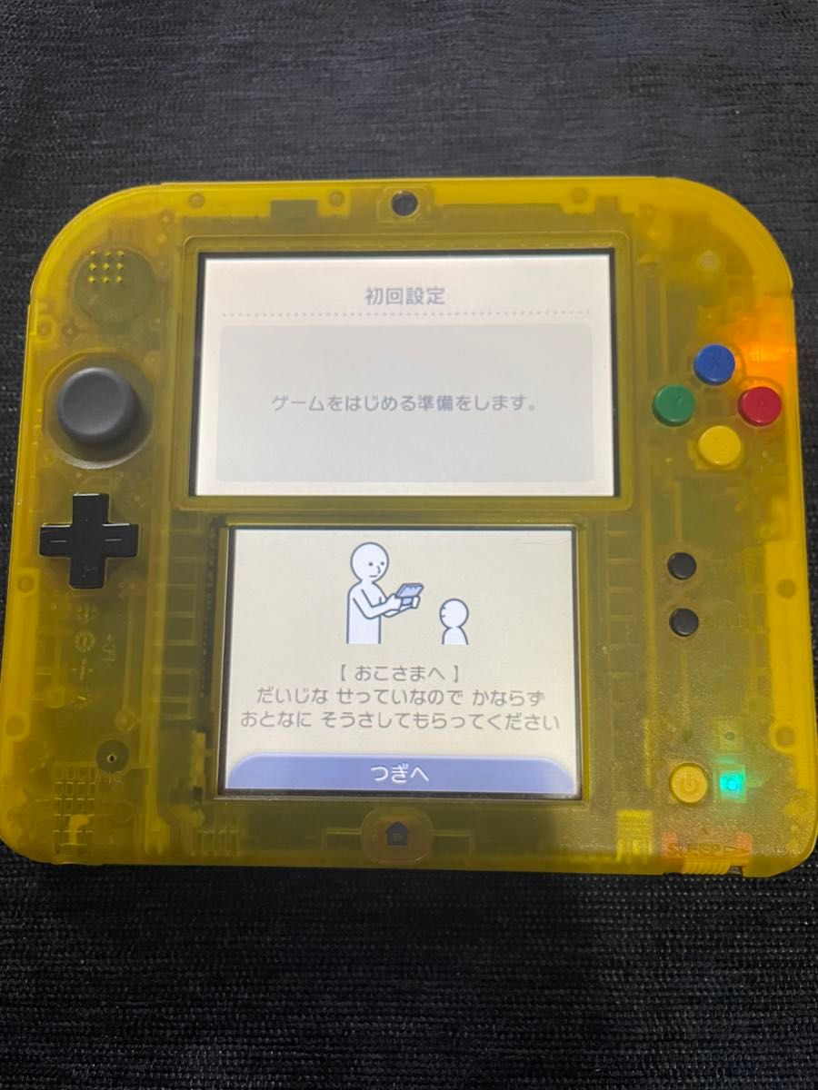 動作品 ニンテンドー2DS本体ポケモンピカチュウ限定デザイン 任天堂