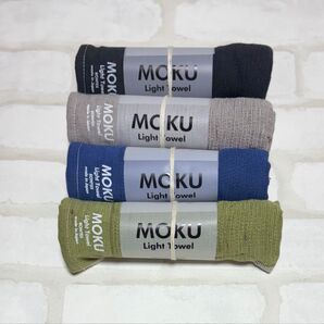 MOKU モク タオル ライトタオル M フェイスタオル 4本セット グリーン