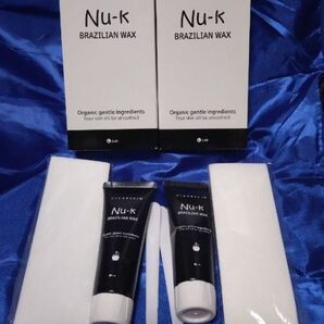 Nu-K BRAZILIAN WAX*内容量: 60g* セット内容: ワックス、スパチュラ、脱毛シート20枚
