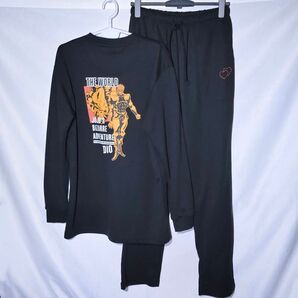 新品 上下セット L ディオ ザワールド ジョジョ ルームウェア セットアップ