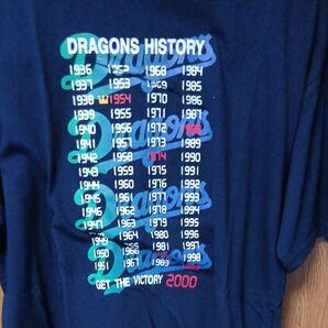DRAGONS HISTORY Tシャツ ネイビー GET THE VICTORY 2000