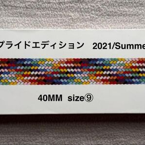 Apple Watch 純正バンド 40mm プライドエディション ブレイデッドソロループ サイズ⑨