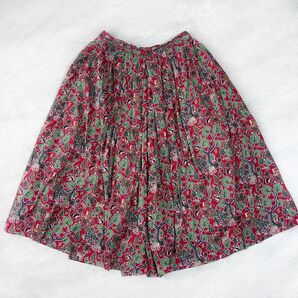 YAECA WRITE ヤエカ アニマル柄 タックキュロット 総柄