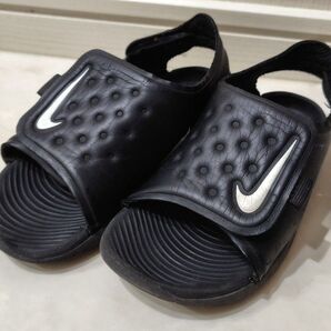 NIKE サンダル 黒 15cm こども 子供 子ども キッズ