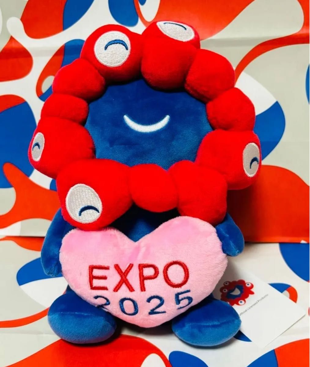 EXPO 2025 ロゴ ぬいぐるみ L ミャクミャク 大阪 関西 万博 限定 EXPO 2025 ミャクミャク ロゴ ぬいぐるみ L – EXPO2025 来場者
