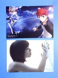 非売品 【ポストカード 2種類】 綾野ましろ Fate/stay night　Unlimited Blade Works★送料250円～　　　A