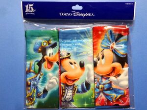 【廃盤】 TDS/東京ディズニーシー★巾着 5種類 セット/15周年★送料310円～