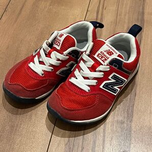 New Balance 574 赤 キッズ スニーカー 15.5cm