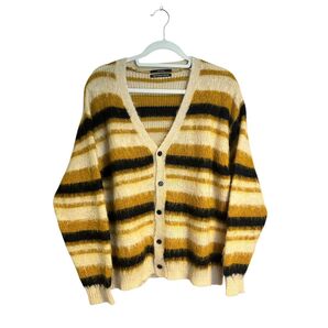 unused 成田凌着用 モヘアボーダーニットカーディガン 2 Mサイズ mohair cardigan