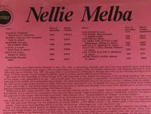 LP(イギリス盤)●ネリー・メルバ Nellie Melba／GREAT VOICES OF THE CENTURY◎ソプラノ・オペラ歌手●ペラジャケット・良好品！_画像3