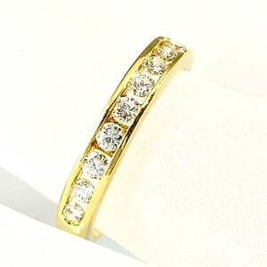 K18 diamond half Eternity ring D10P [BGO9768]