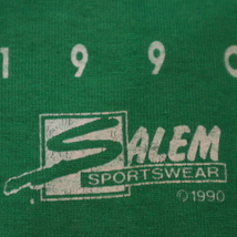 1990 USA製 Johnny Most Night Boston Celtics Tシャツ L グリーン SALEM ジョニーモスト アナウンサー NBA バスケ スポーツ ヴィンテージ_画像4