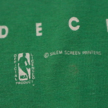 1990 USA製 Johnny Most Night Boston Celtics Tシャツ L グリーン SALEM ジョニーモスト アナウンサー NBA バスケ スポーツ ヴィンテージ_画像5