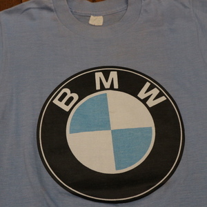 80s USA製 BMW Tシャツ M ブルー エンブレム ロゴ 企業 車 90s ヴィンテージ