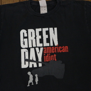 2005 GREEN DAY american idiot Tシャツ M ブラック 半袖 グリーンデイ ロゴ バンド ロック nofx offspring sublime nirvana bad religion