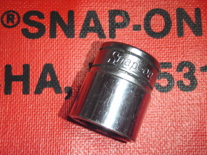 スナップオン 3/8sq 9.5差込角 FS221 6角 11/16inch インチ ディープソケット 1984年製 Deep Socket sq Drive inch point