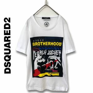 【送料込み】Dsquared2 【未使用】ディースクエアード　Tシャツ　半袖　メンズ　白
