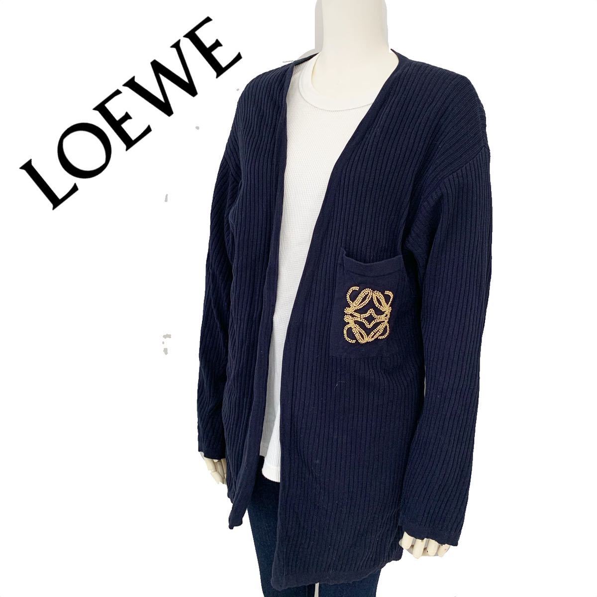 Loewe ウール ニットセーター ネイビー ニット/セーター トップス メンズ 新製品