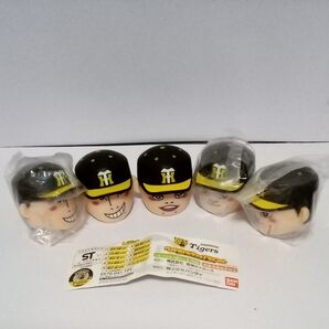 新品 長期保管品 ジャンク 阪神タイガース ペットボトルキャップマスコット 5つ